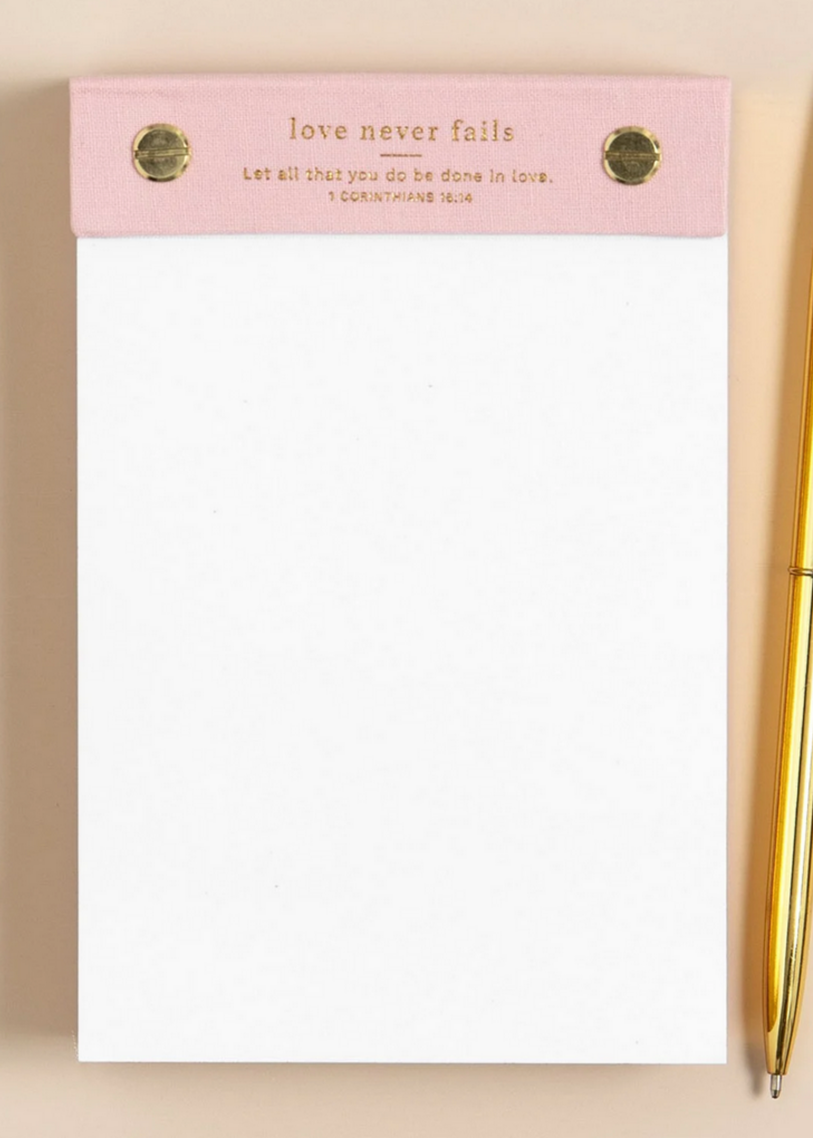 Church Notes Love Never Fails Desktop Notepad