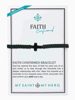 My Saint My Hero Faith Confirmed Bracelet Black