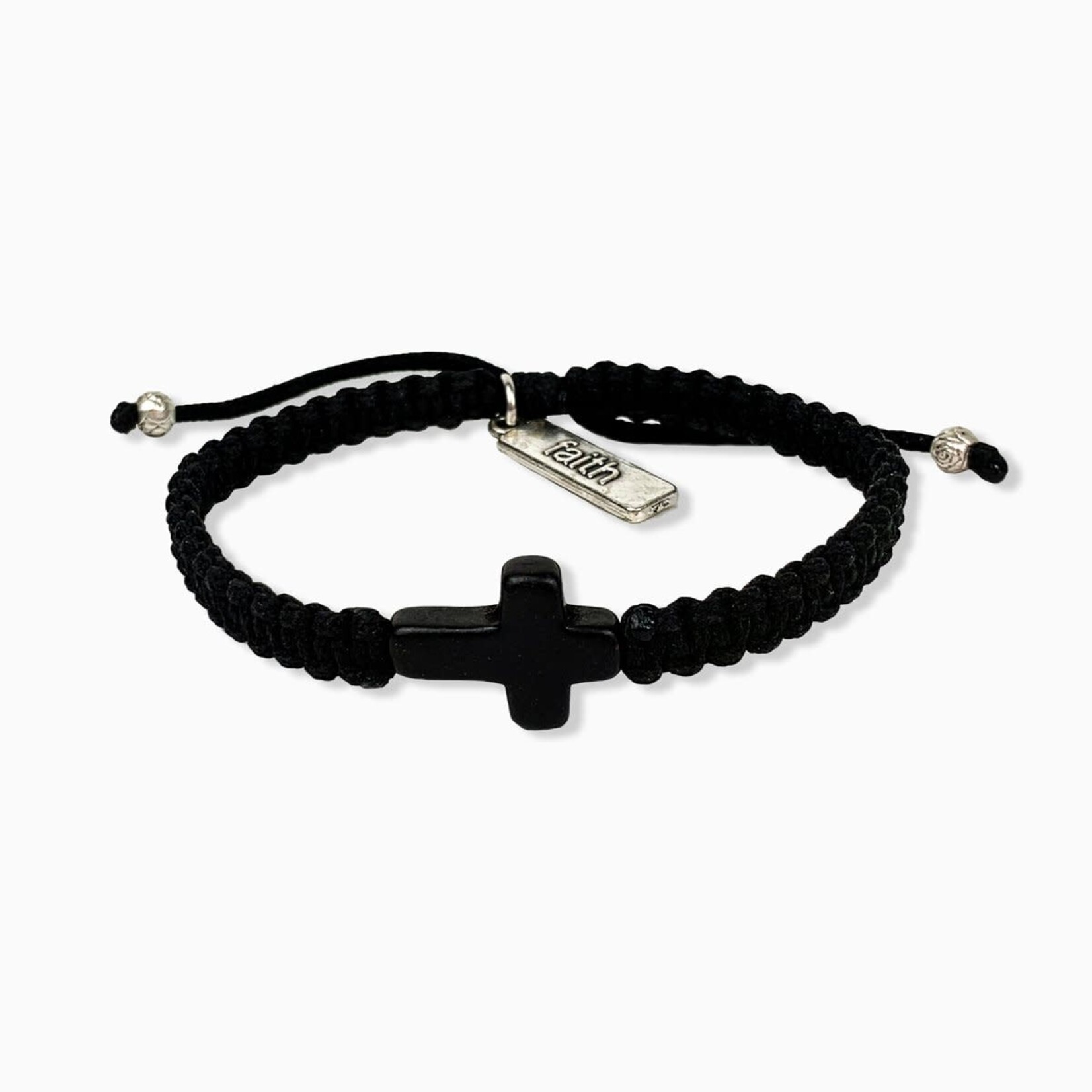 My Saint My Hero Faith Confirmed Bracelet Black