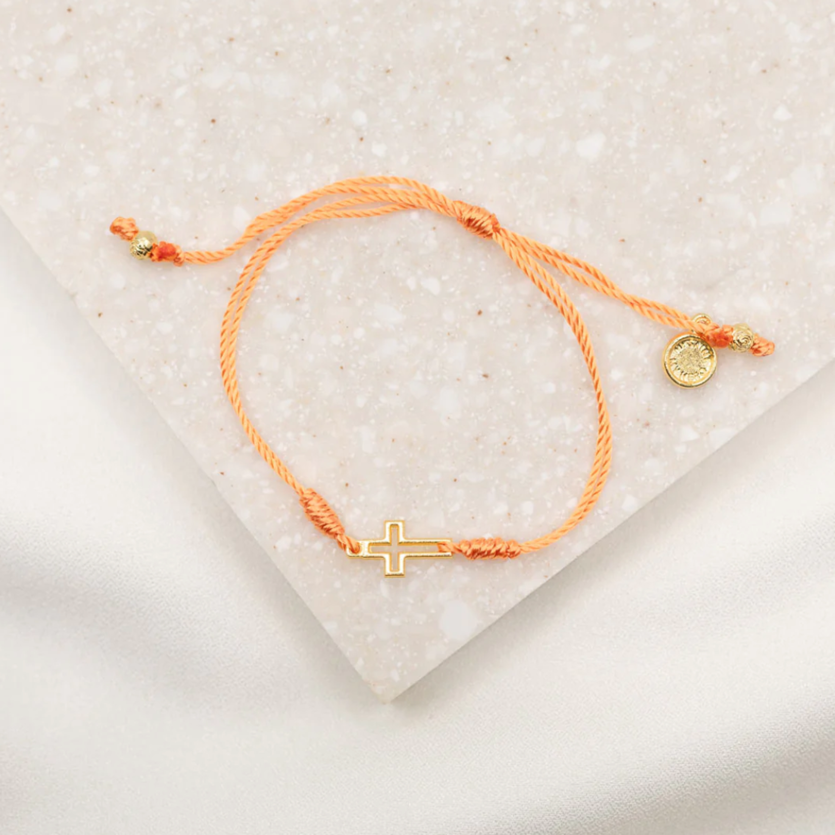 My Saint My Hero Filled by Faith Bracelet Orange/Gold