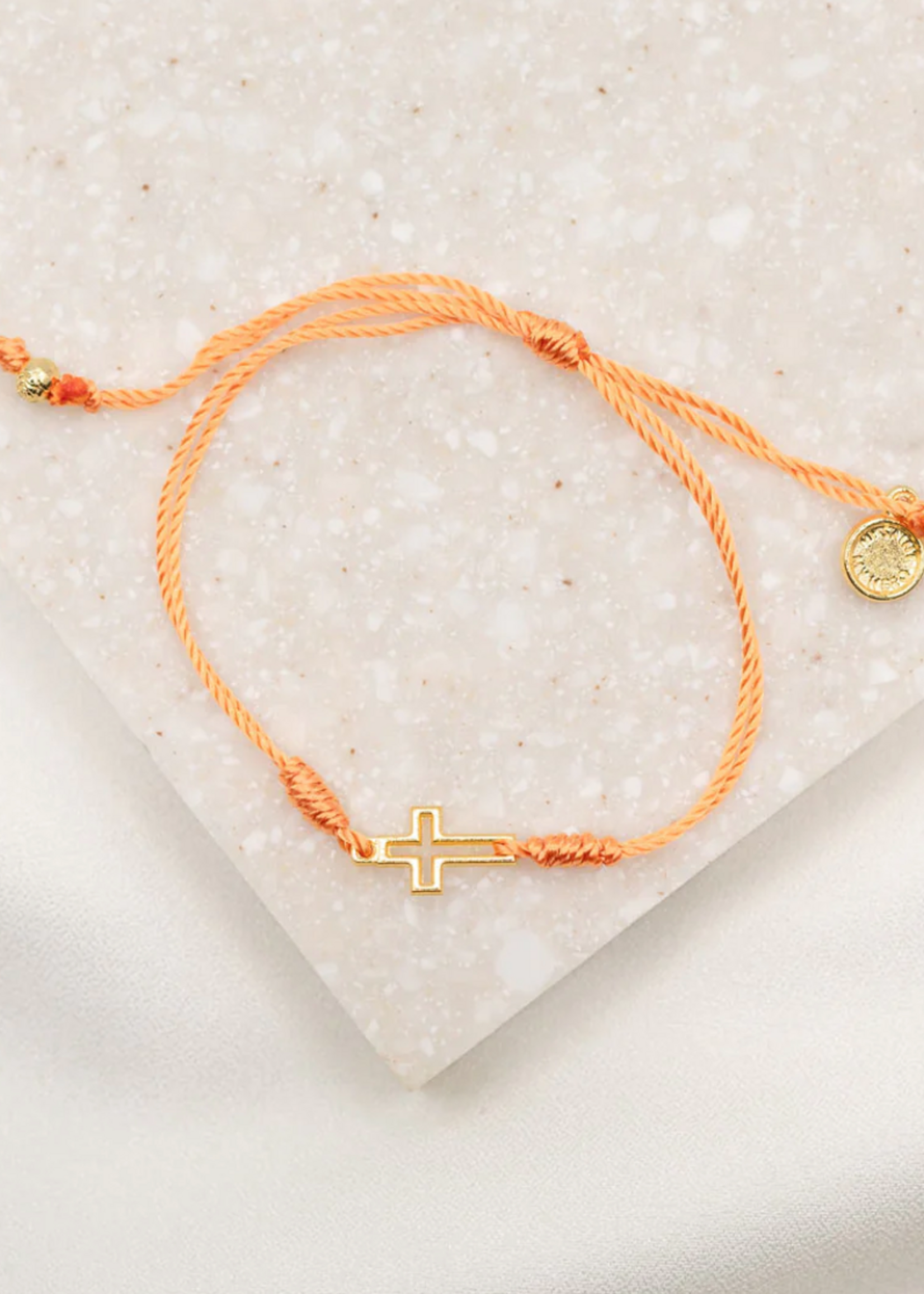 My Saint My Hero Filled by Faith Bracelet Orange/Gold