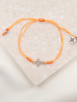 My Saint My Hero Filled by Faith Bracelet Orange/Silver