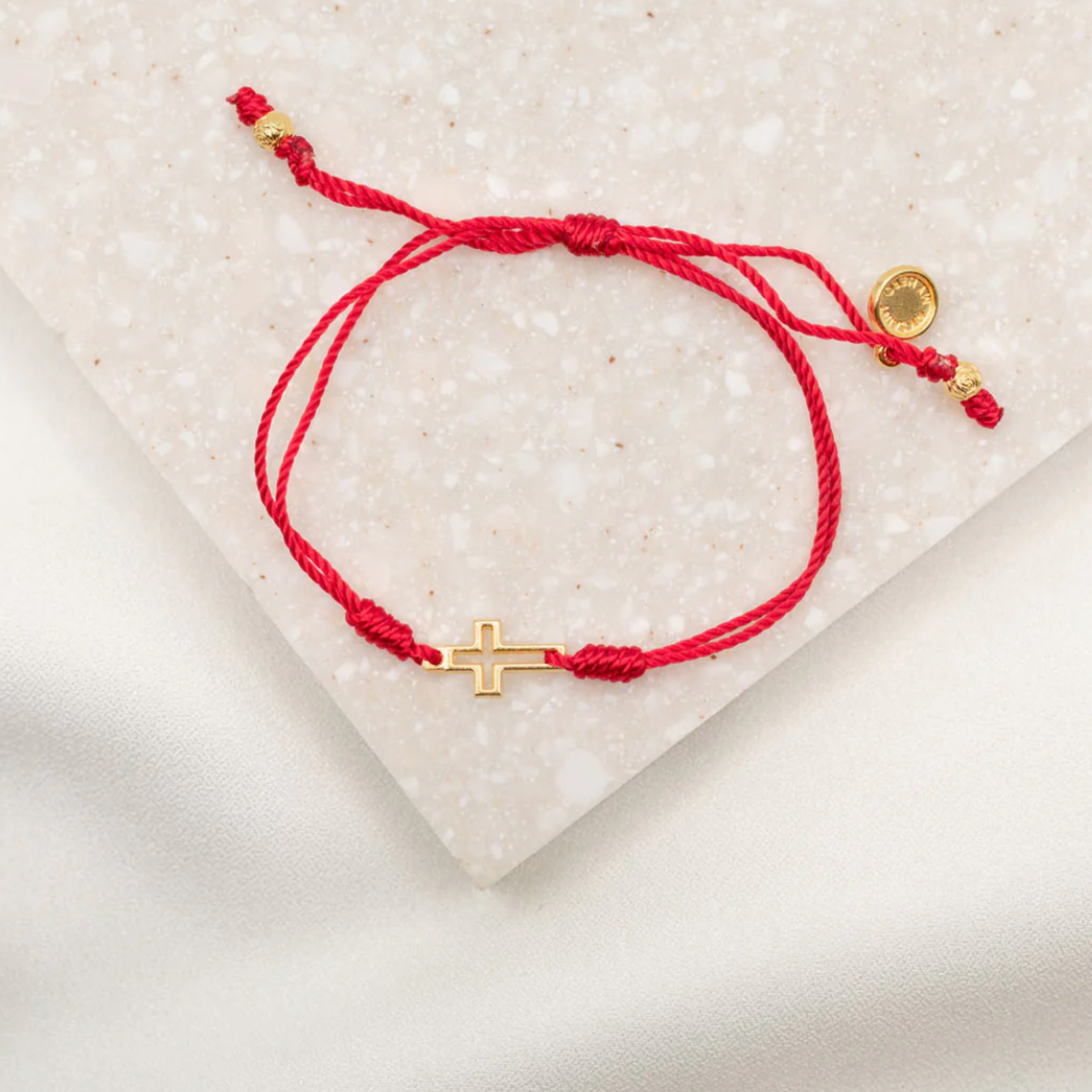 My Saint My Hero Filled by Faith Bracelet Red/Gold