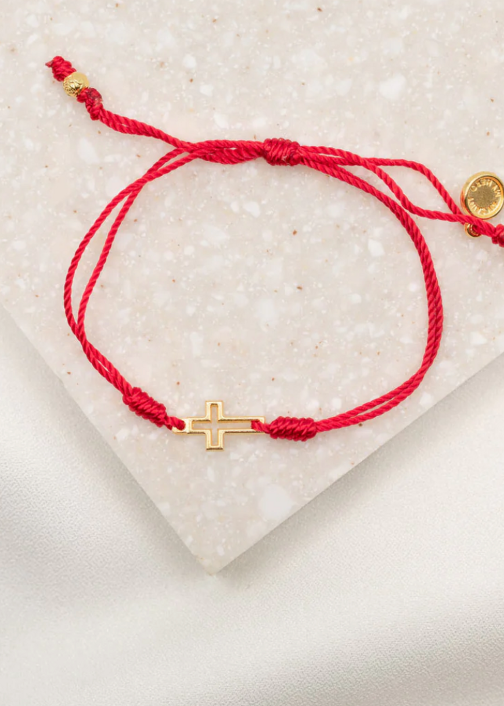 My Saint My Hero Filled by Faith Bracelet Red/Gold