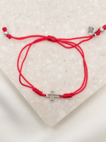My Saint My Hero Filled by Faith Bracelet Red/Silver