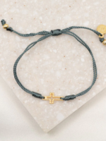 My Saint My Hero Filled by Faith Bracelet Slate/Gold
