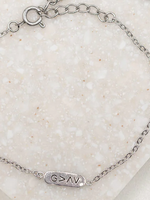 My Saint My Hero God is Greater ID Bracelet - Silver