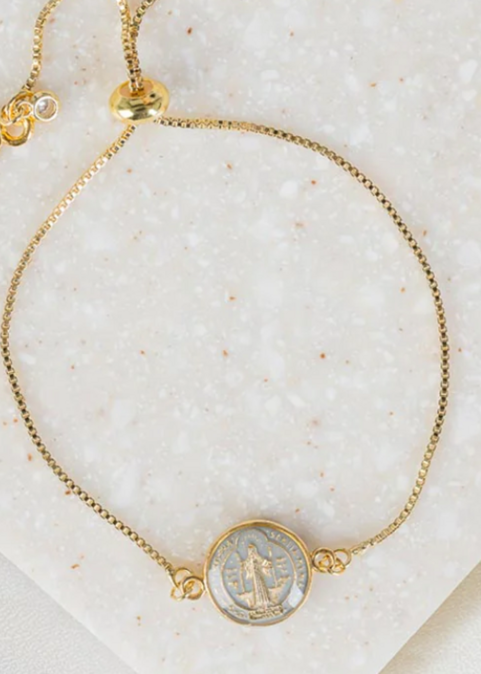 My Saint My Hero Jubilee St. Benedict Bracelet - Gray