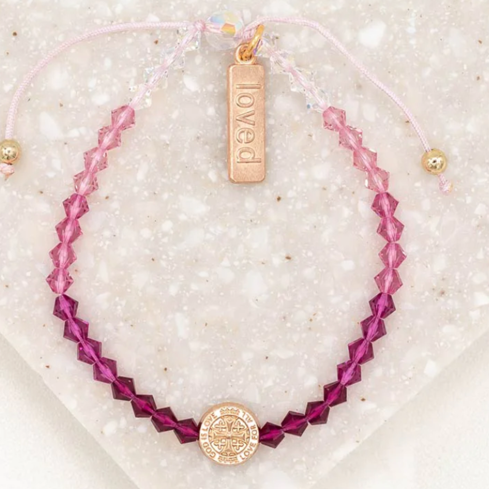 My Saint My Hero Love Lights the Way Bracelet - Pink