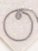 My Saint My Hero Miraculous - Marian Consecration Bracelet Silver
