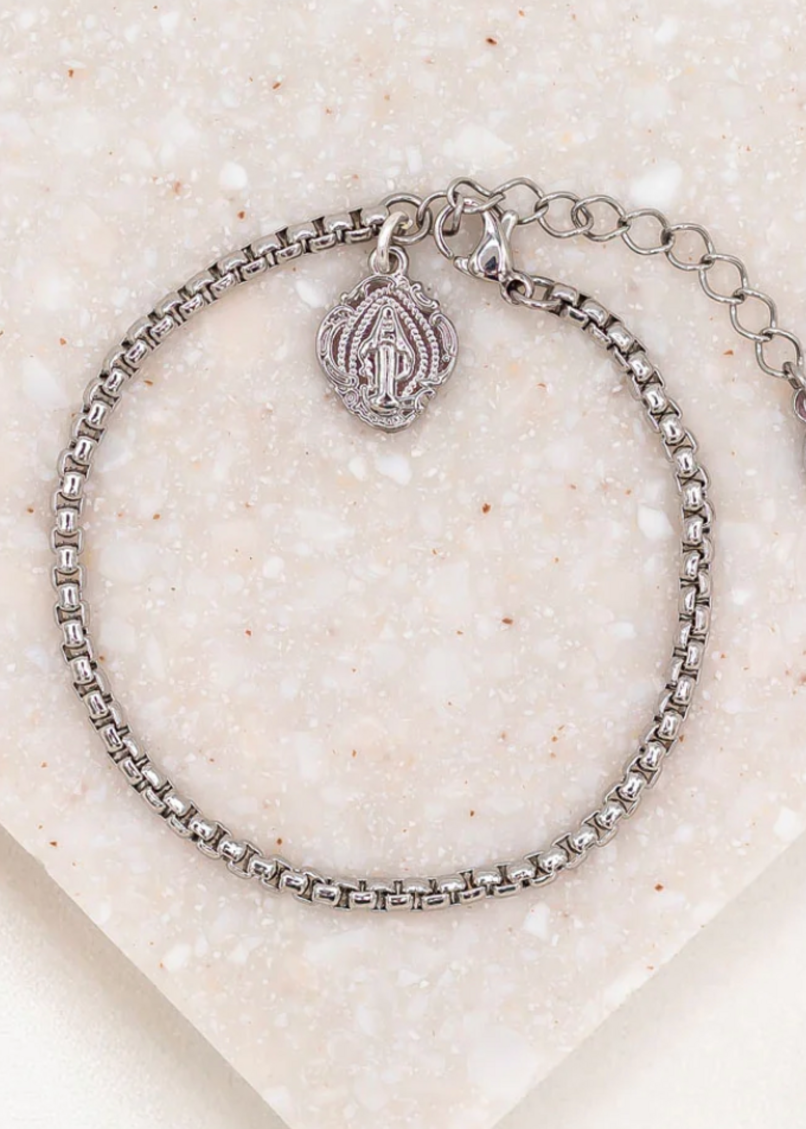 My Saint My Hero Miraculous - Marian Consecration Bracelet Silver