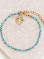 My Saint My Hero Miraculous- Marian Consecration Bracelet Turquoise