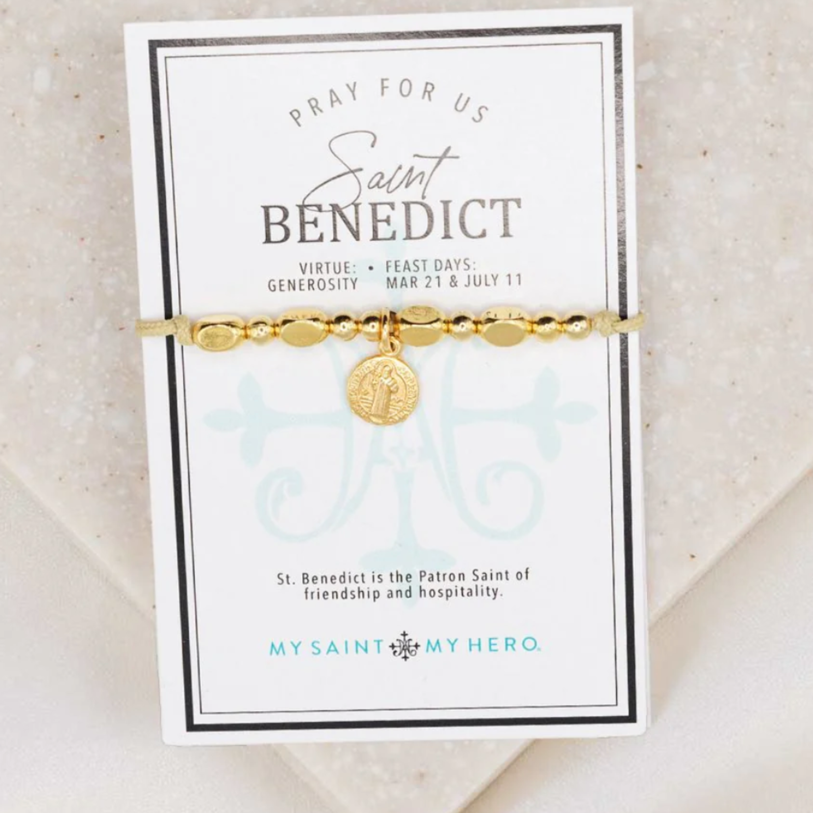My Saint My Hero The Little Saints- Saint Benedictine Gold