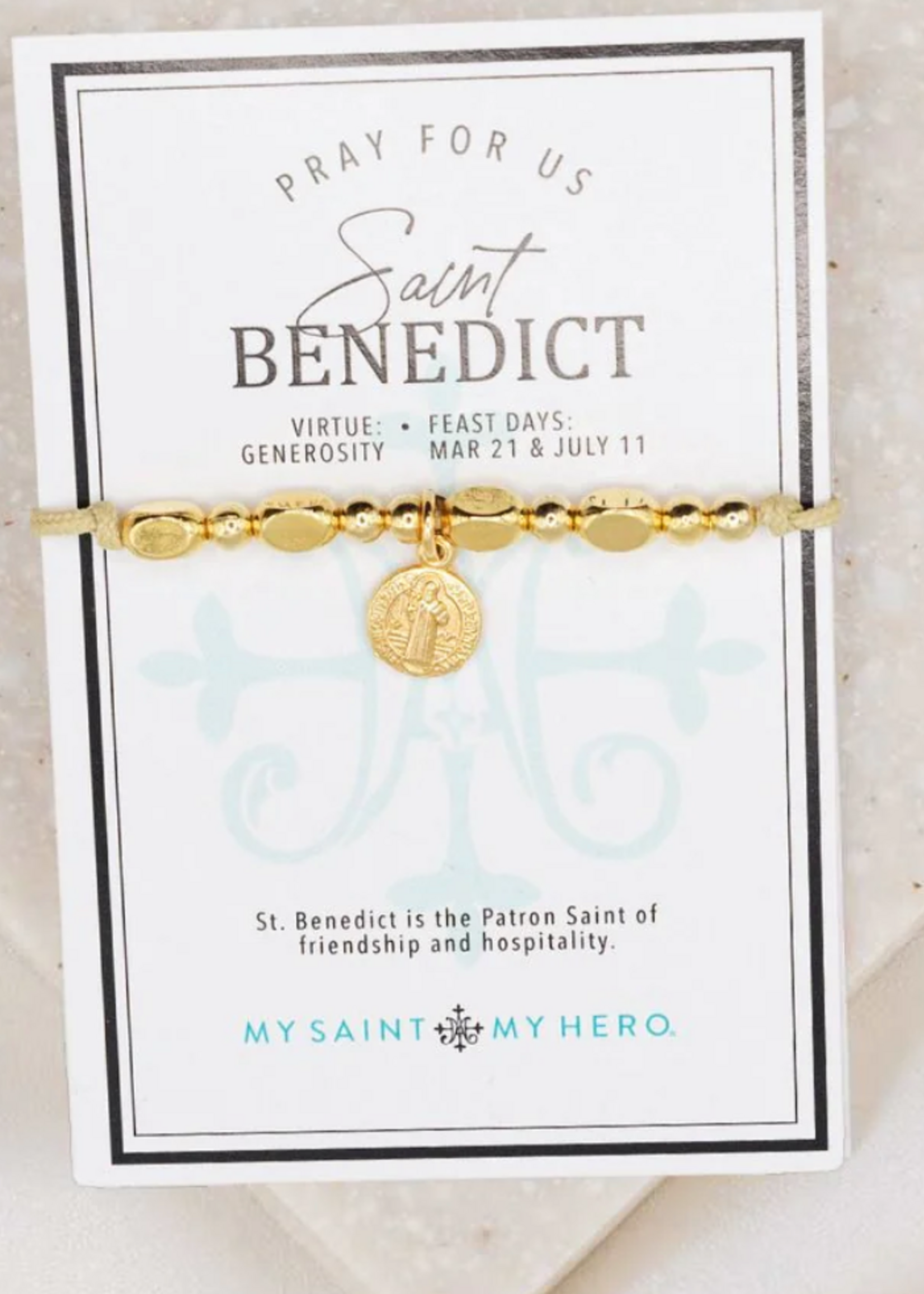 My Saint My Hero The Little Saints- Saint Benedictine Gold