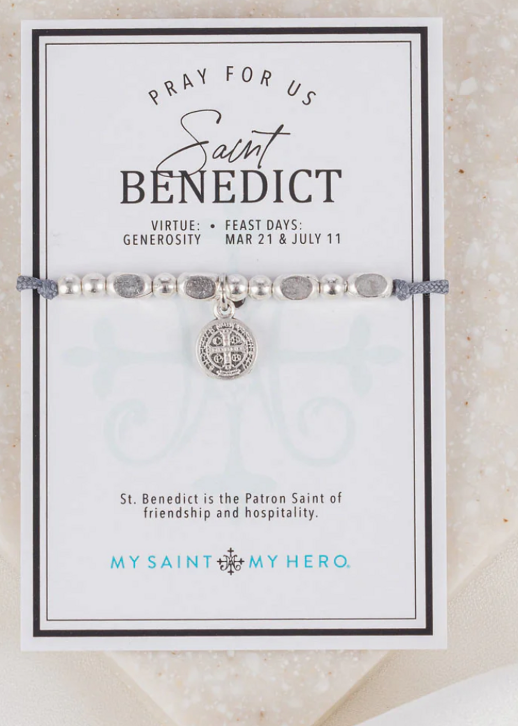 My Saint My Hero The Little Saints- Saint Benedictine Silver