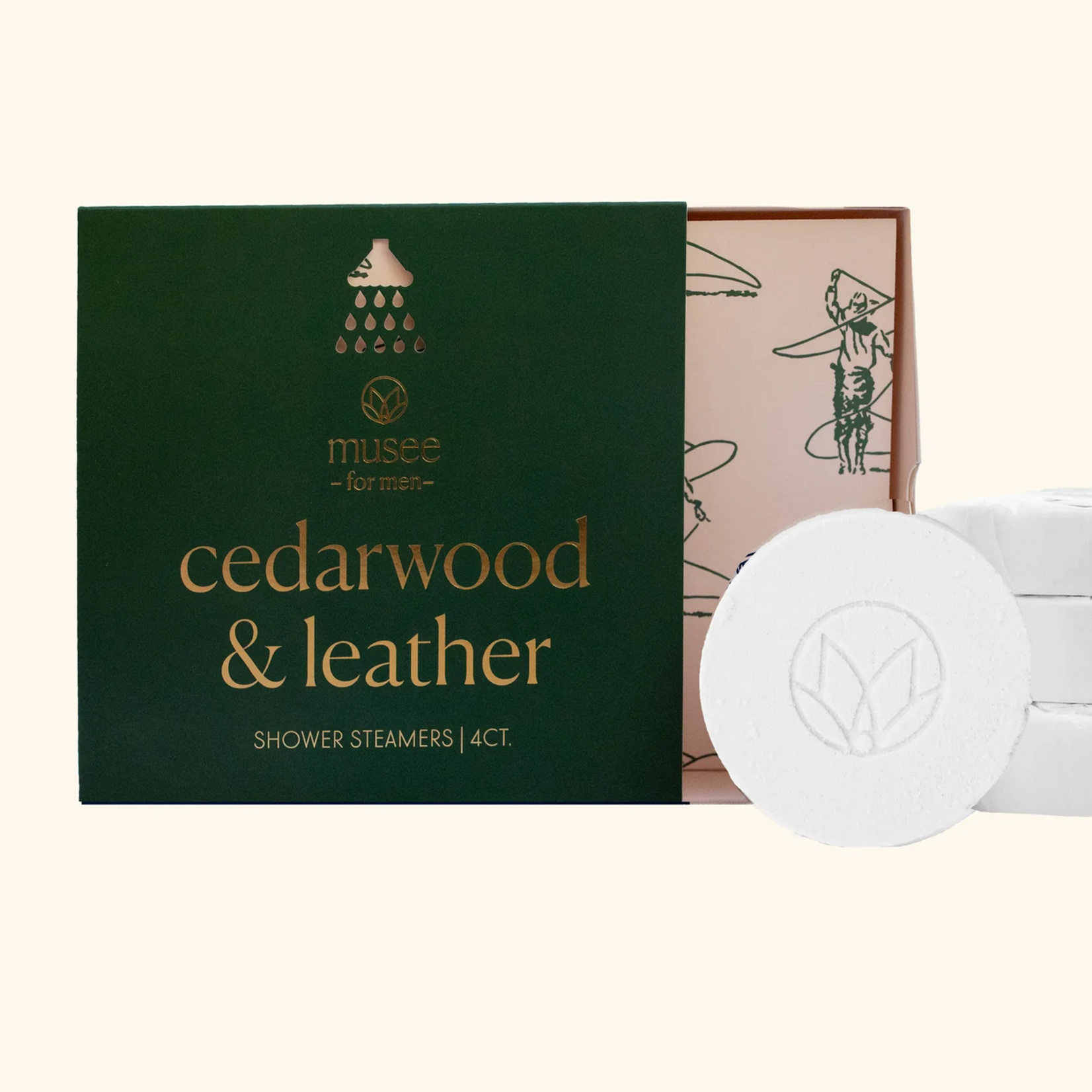 Cedarwood & Leather Shower Steamers