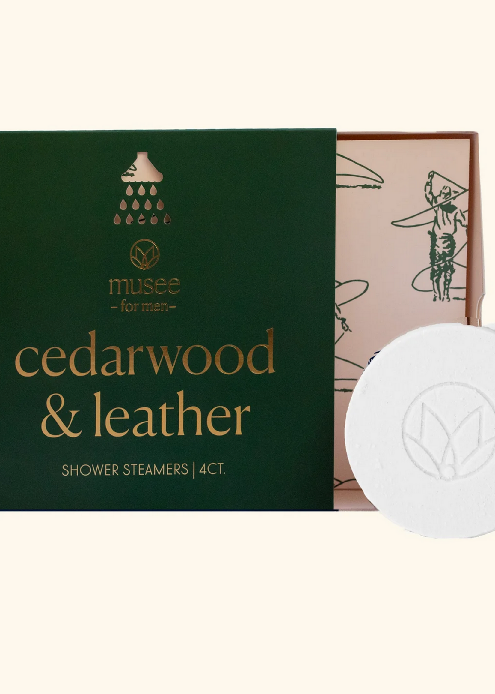 Cedarwood & Leather Shower Steamers