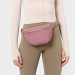 Katie Loxton Nylon-Luxe Belt Bag- Deep Rose
