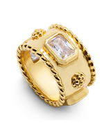 Capucine De Wulf Berry Band, Size 8- Clear Cubic Zirconia