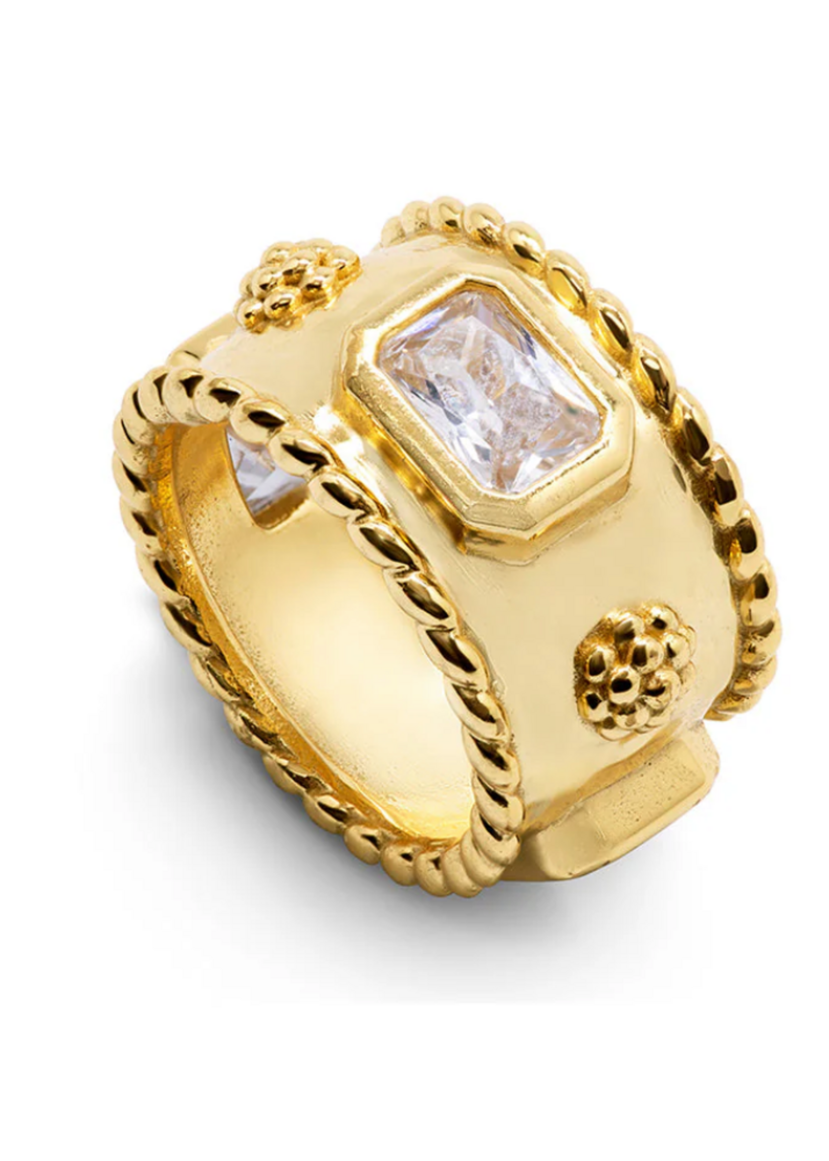 Capucine De Wulf Berry Band, Size 8- Clear Cubic Zirconia