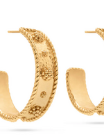 Capucine De Wulf Berry Classic Medium Hoop Earrings- Gold