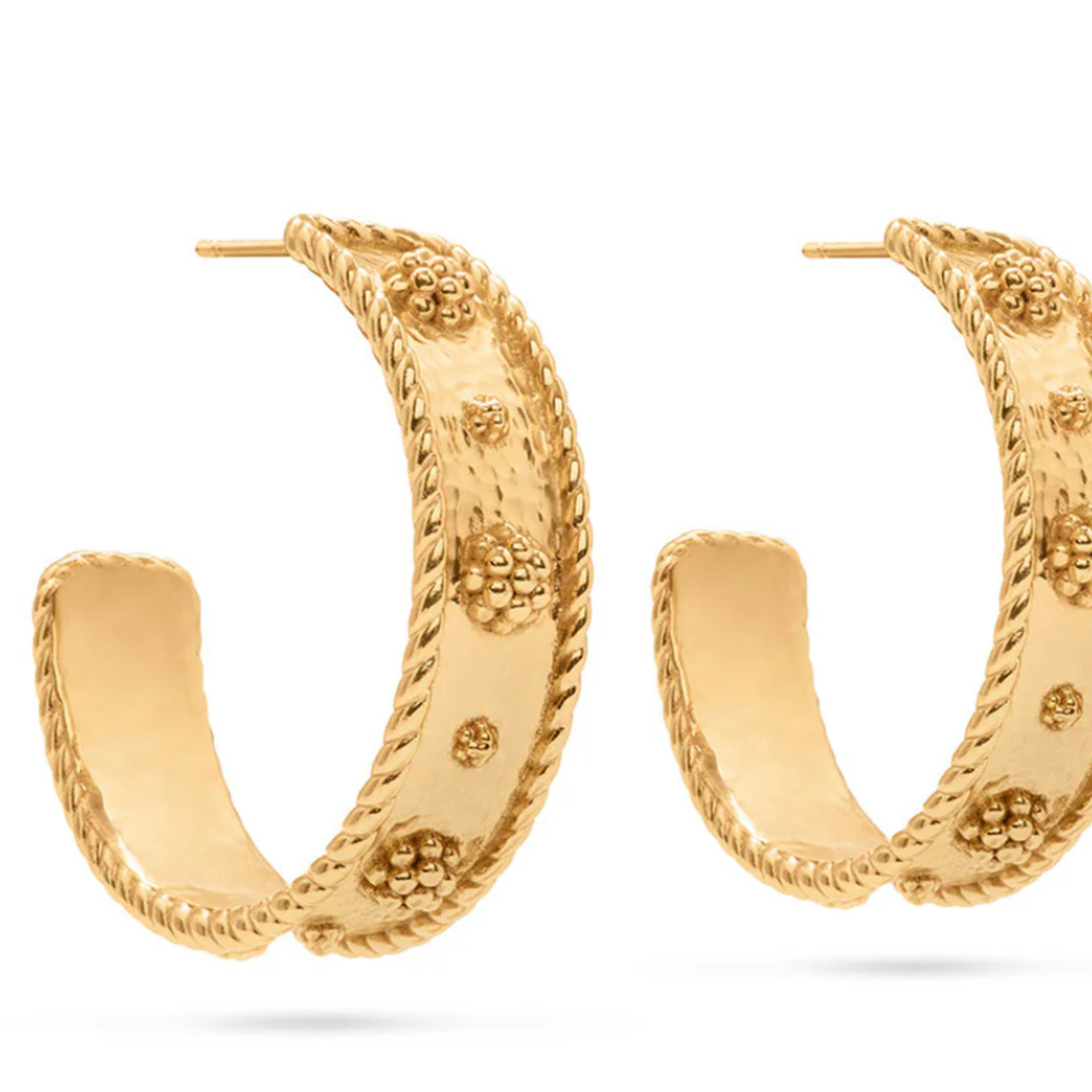 Capucine De Wulf Berry Classic Medium Hoop Earrings- Gold
