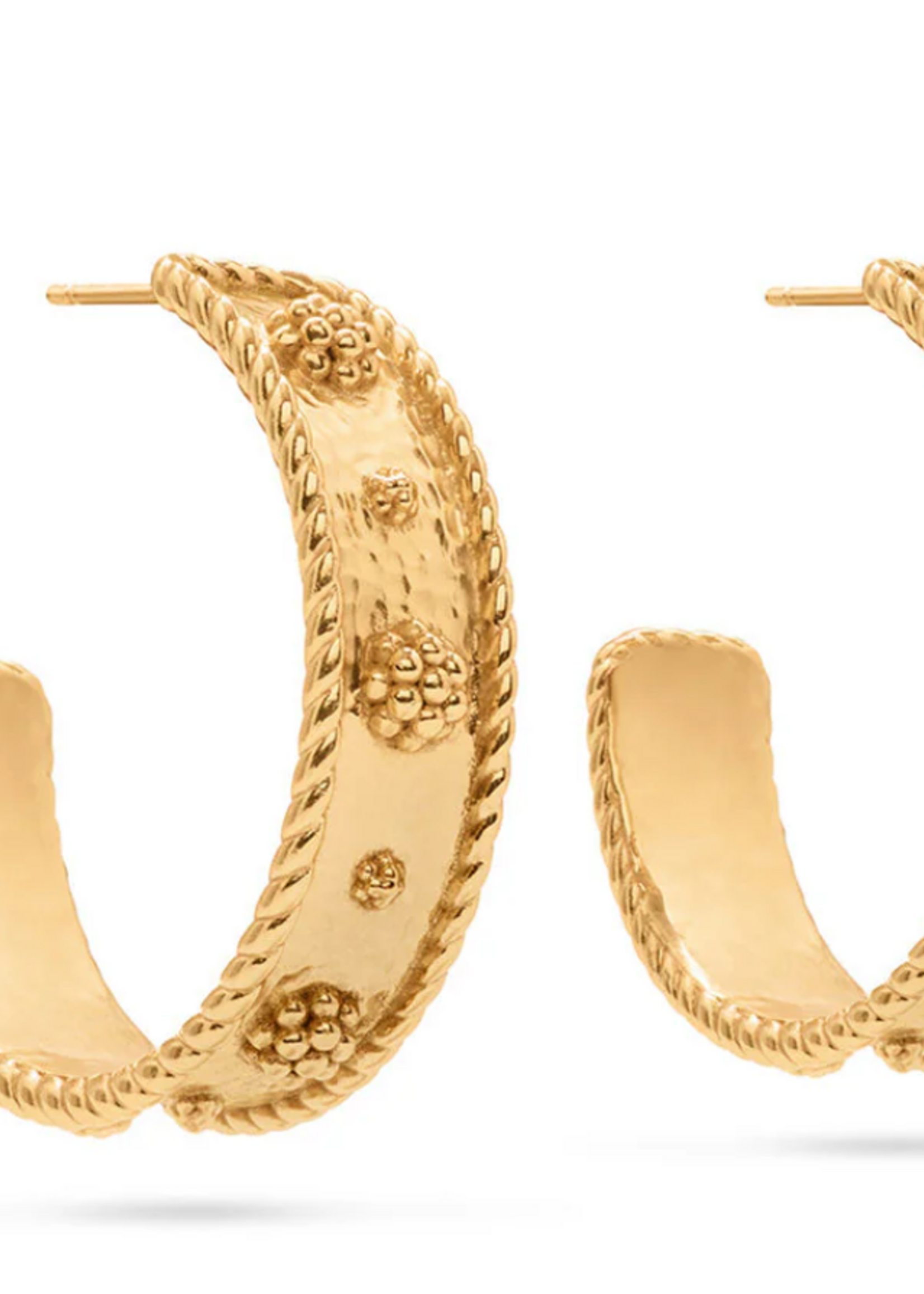 Capucine De Wulf Berry Classic Medium Hoop Earrings- Gold