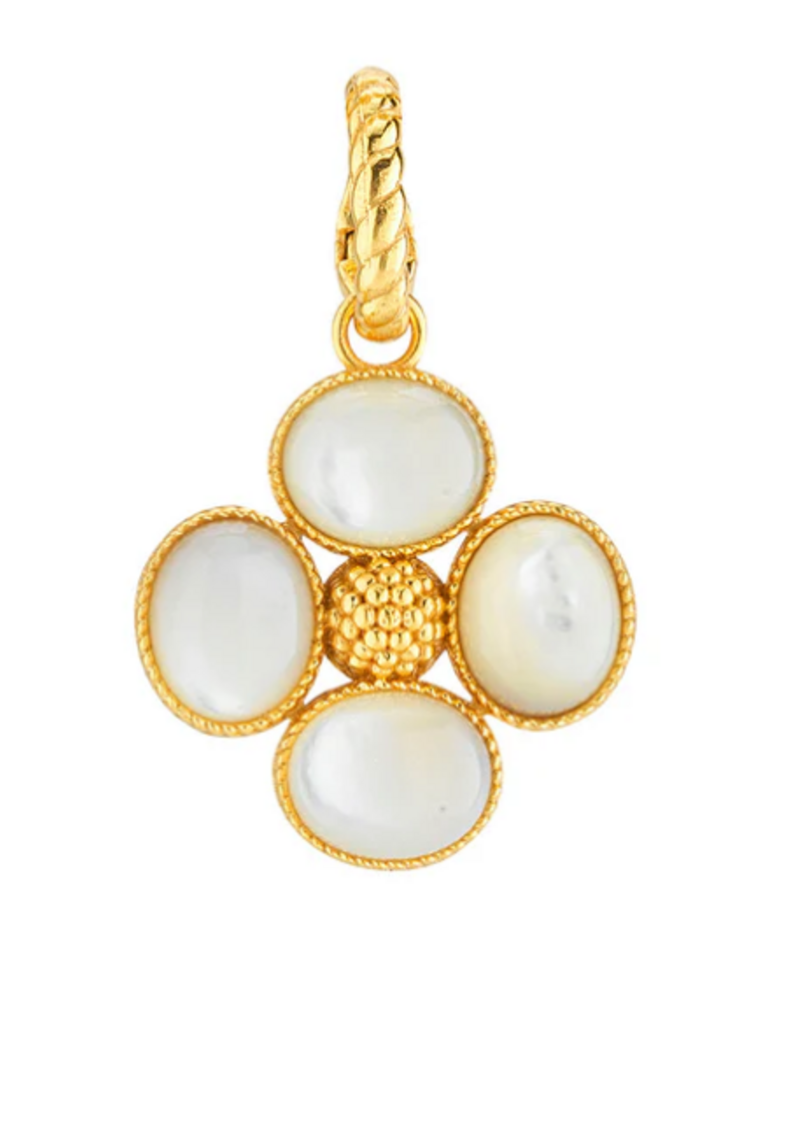 Capucine De Wulf Berry Clover Double Sided Pendant- MOP