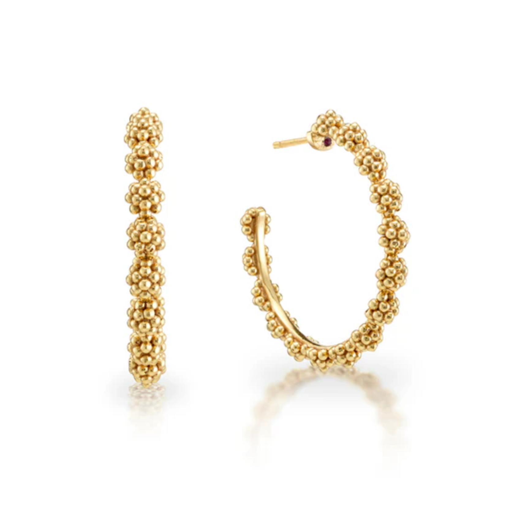 Capucine De Wulf Berry Icon Mediun Hoop Earrings- Gold