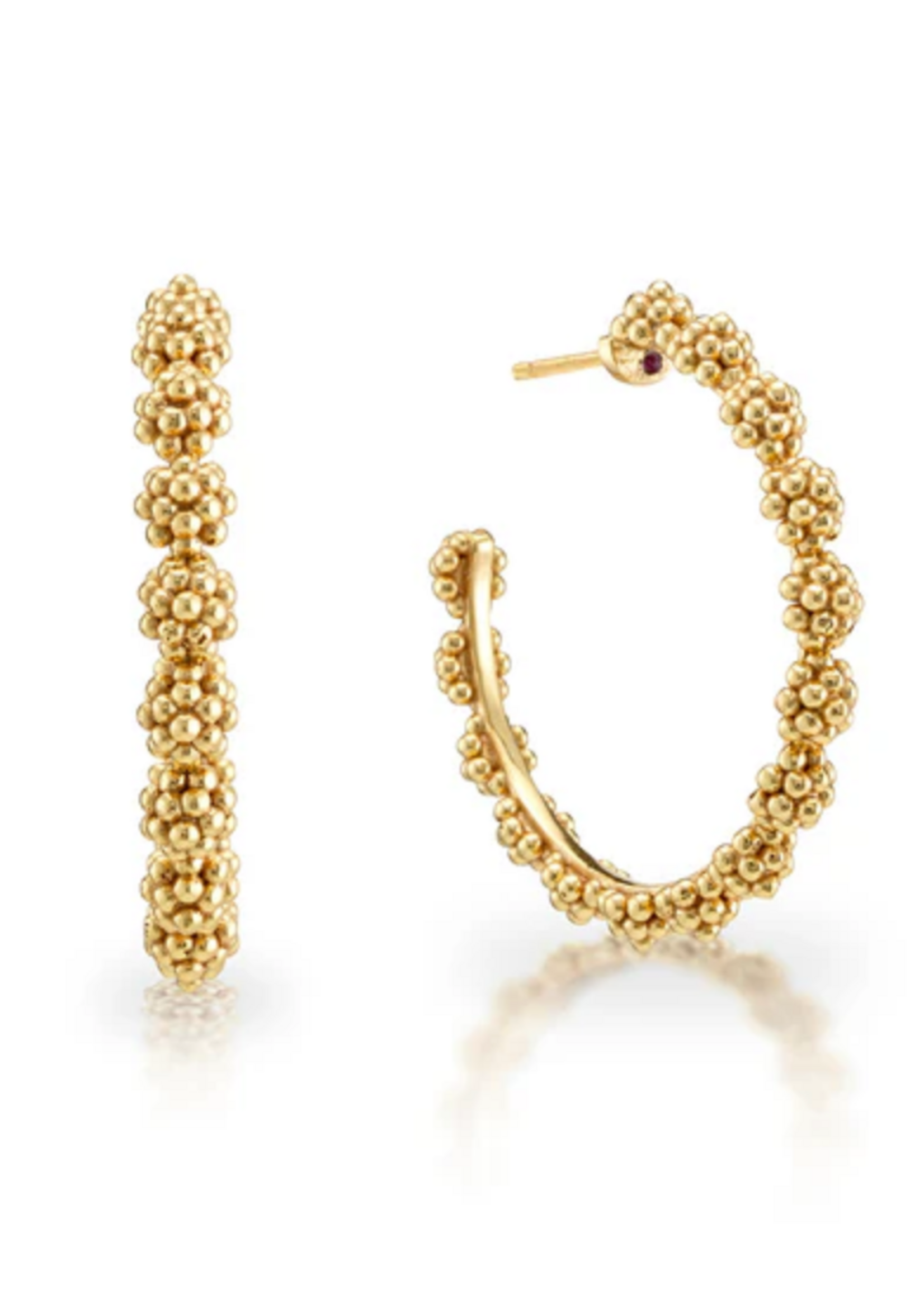 Capucine De Wulf Berry Icon Mediun Hoop Earrings- Gold