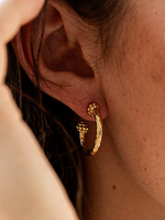 Capucine De Wulf Berry Slice Small Hoop Earrings- Gold