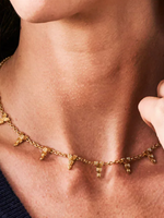 Capucine De Wulf Cleopatra Ra Necklace, 16"+2- Gold