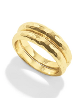 Capucine De Wulf Cleopatra Slice Stacking Ring Set, Size 7- Gold