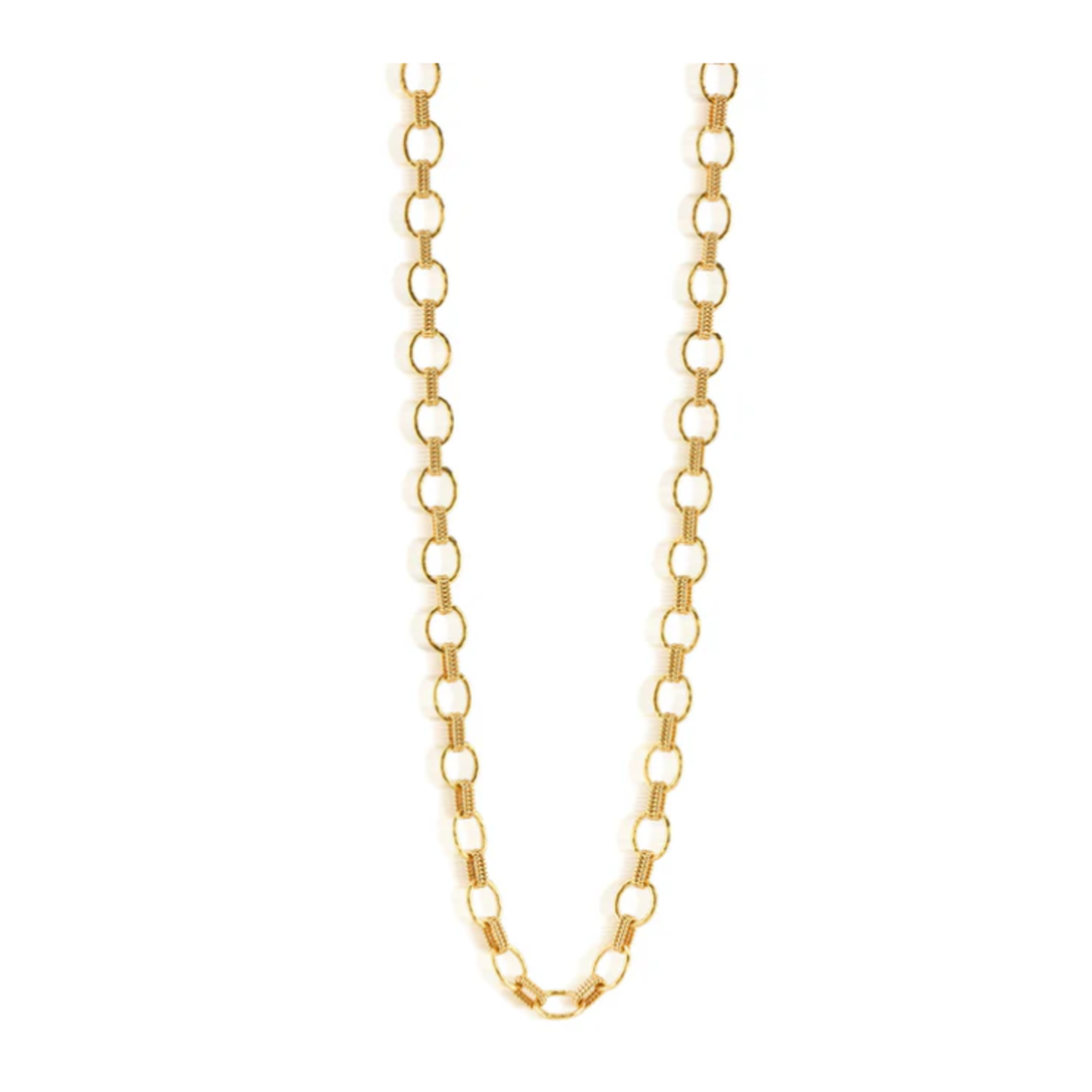 Capucine De Wulf Cleopatra Small Link Necklace, 32"- Gold