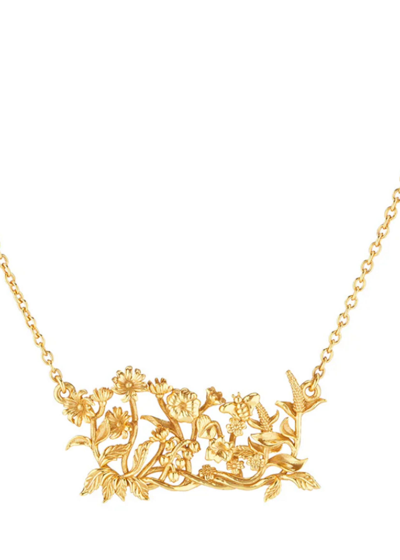 Capucine De Wulf Meadow Cluster Necklacce, 16"+ 2- Gold