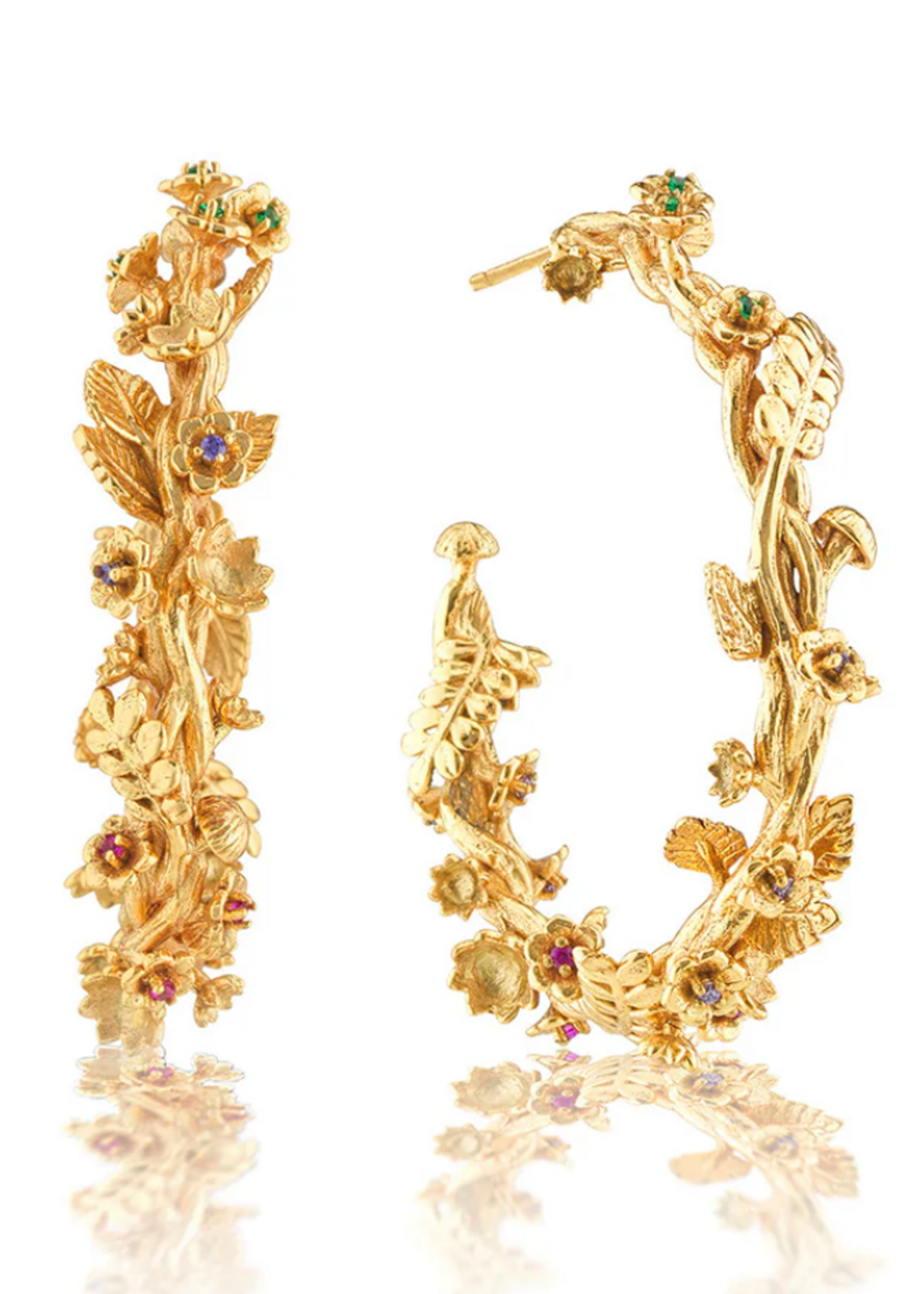 Capucine De Wulf Meadow Grande Hoop Earrings- Gold