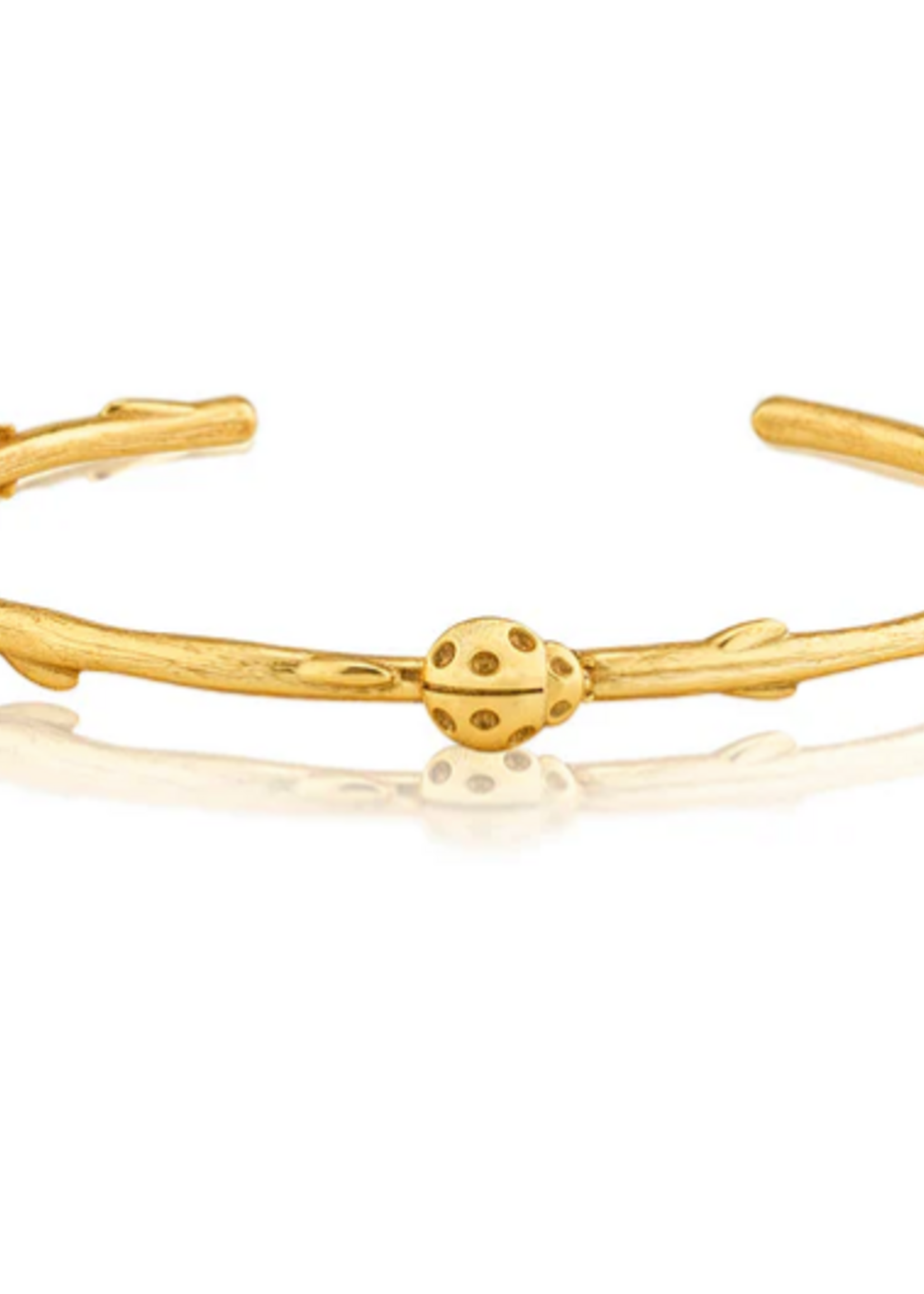 Capucine De Wulf Meadow Ladybug Petite Cuff- Gold