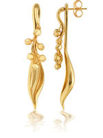 Capucine De Wulf Meadow Lily of the Valley Convertible Earrings- Gold