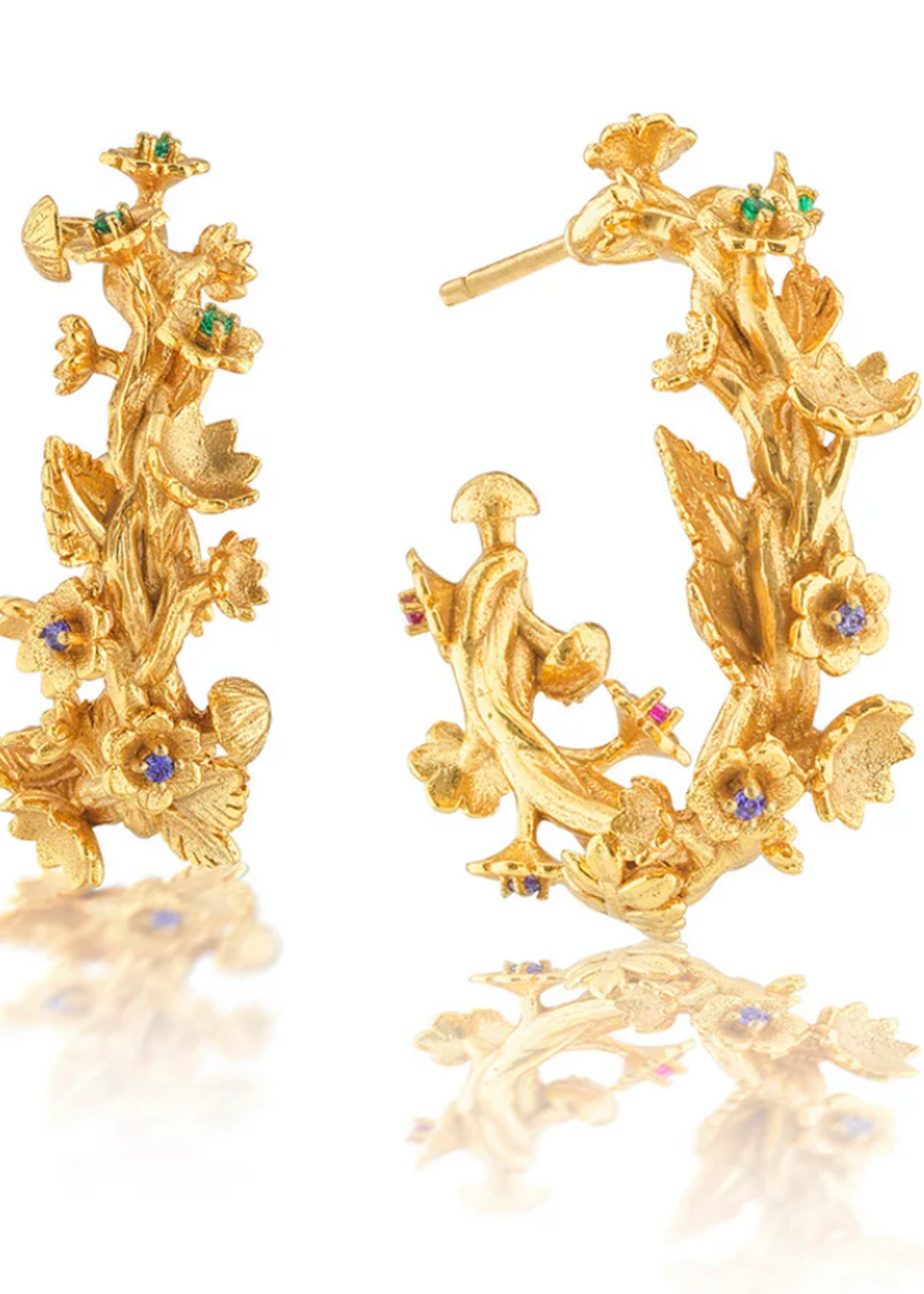 Capucine De Wulf Meadow Small Hoop Earrings- Gold