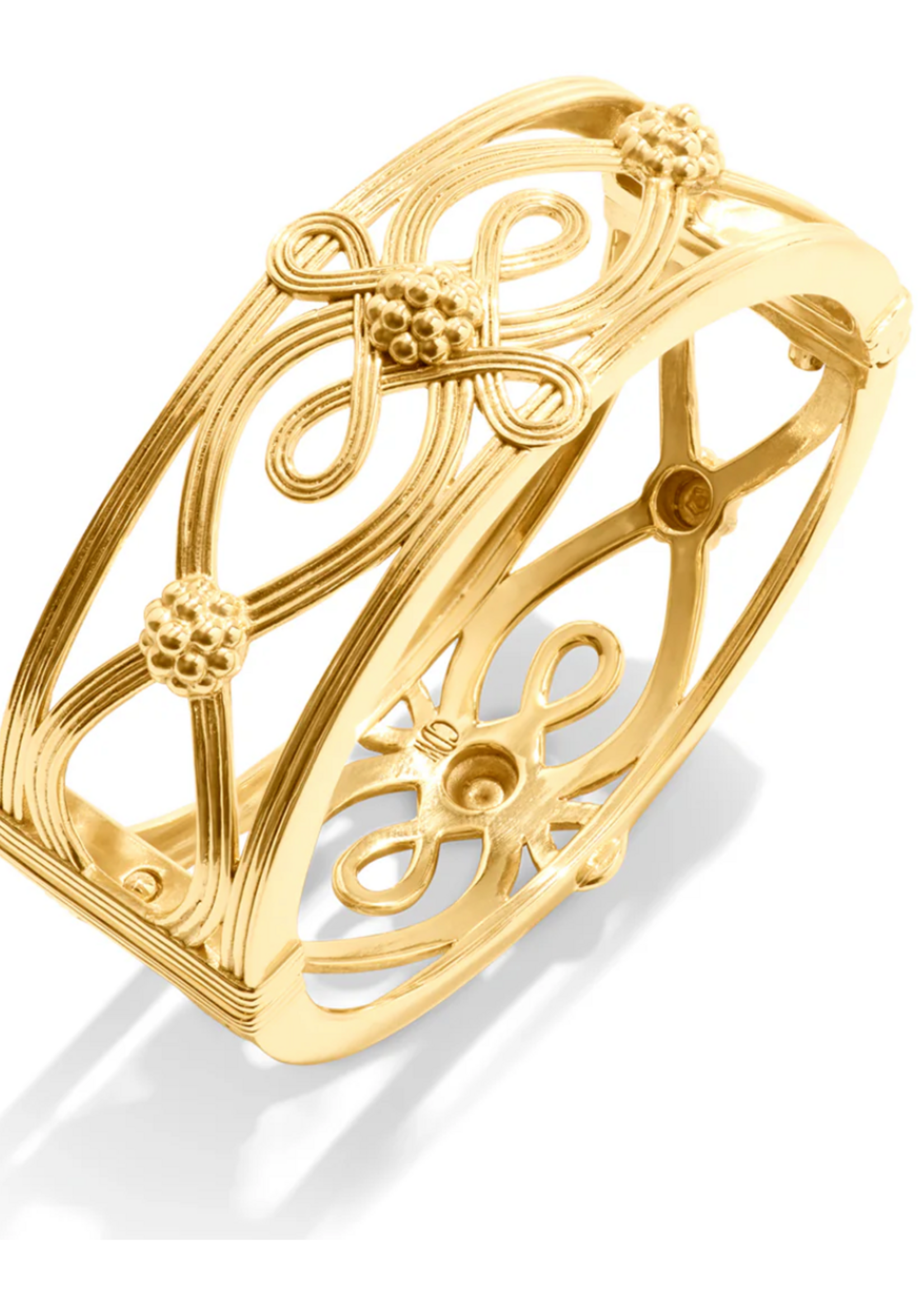 Capucine De Wulf Monique Hinged Bangle- Gold