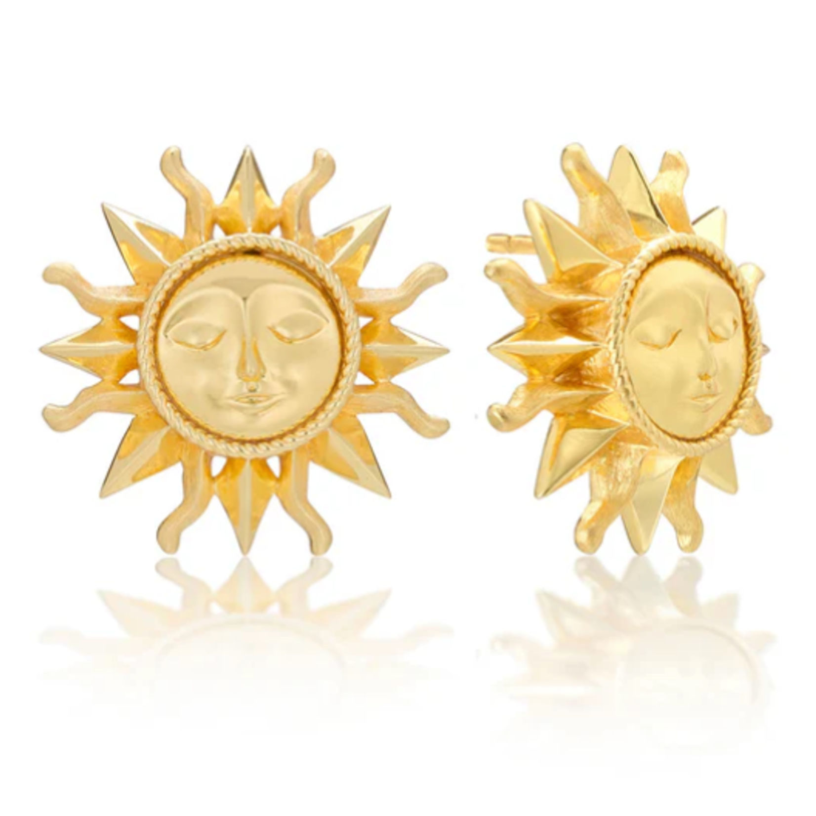 Capucine De Wulf Soleil Stud Earrings- Gold