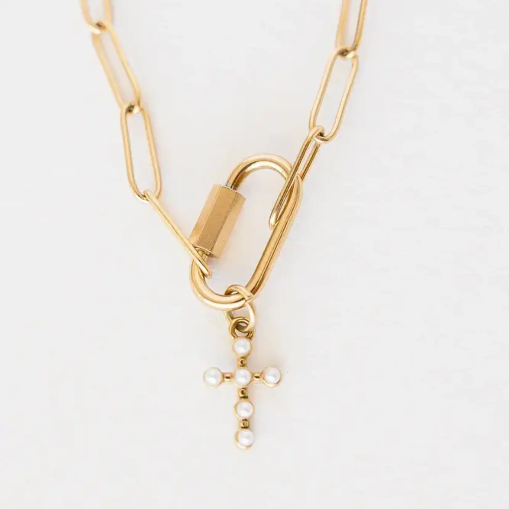 Leslie Curtis Jewelry Trinity- Paperclip 16" + 2"