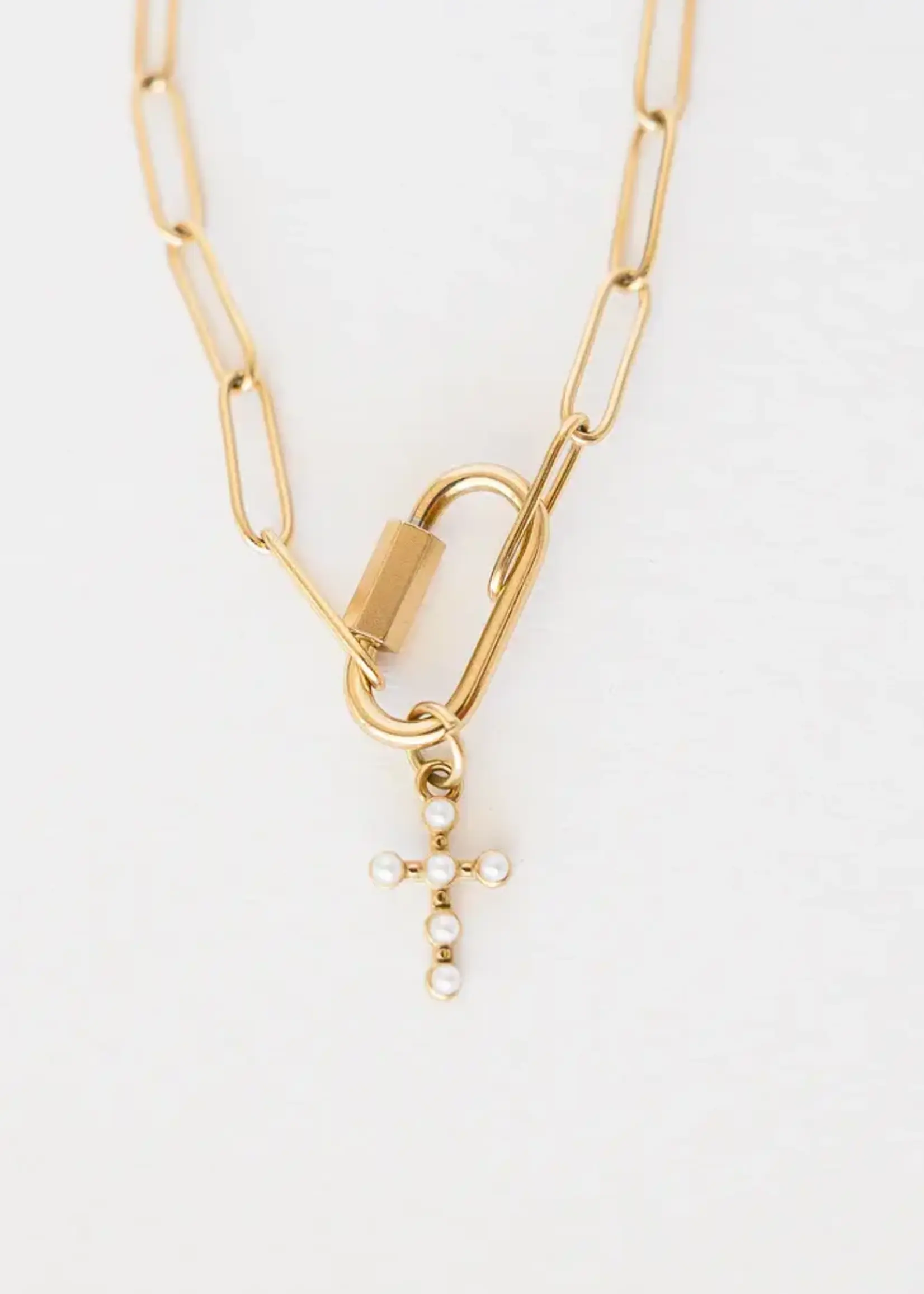 Leslie Curtis Jewelry Trinity- Paperclip 16" + 2"