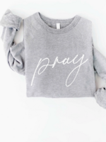 Oat Collective "Pray" Sweatshirt- Athletic Heather- Small