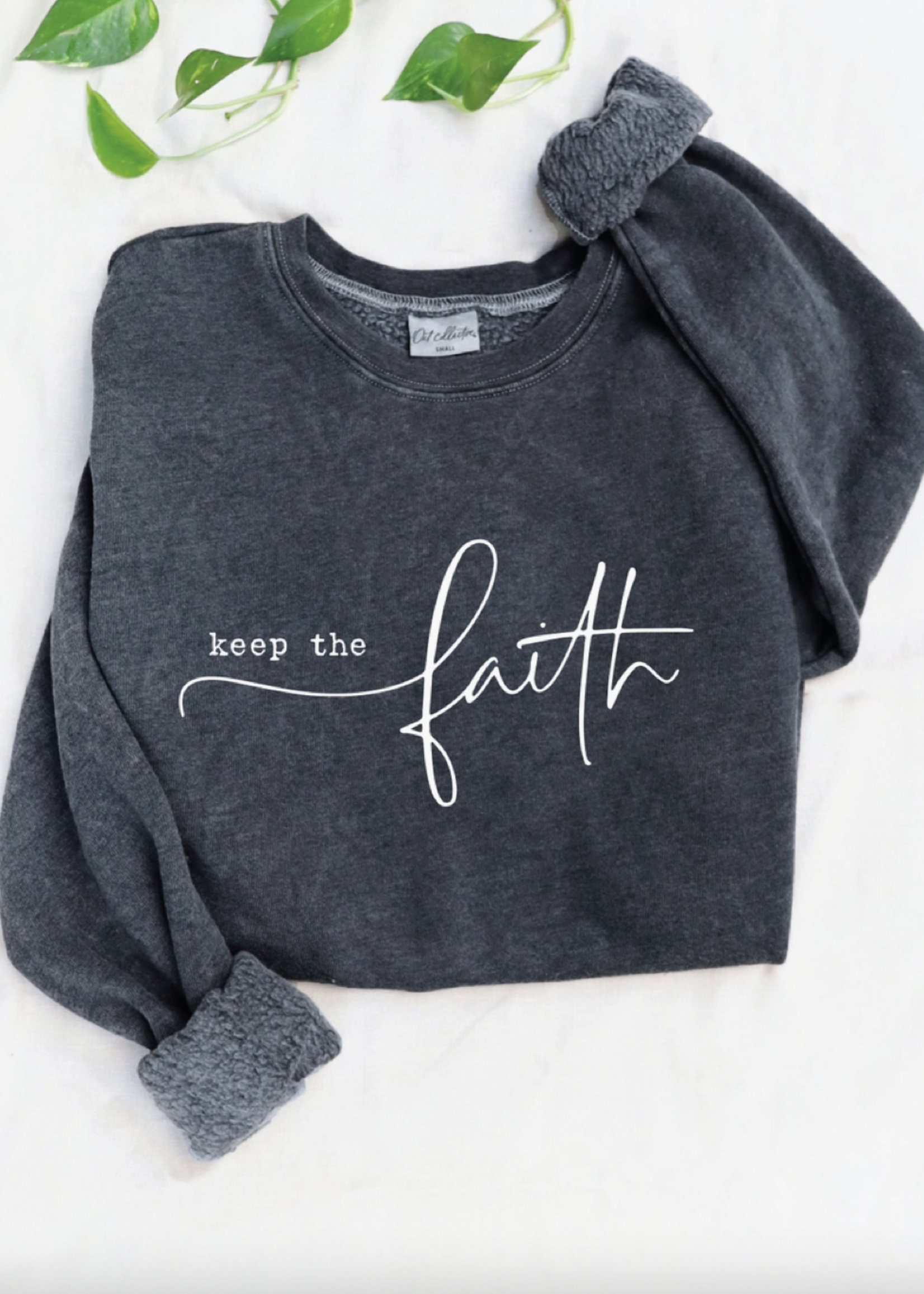 Oat Collective Keep The Faith- Vintage Black- XL