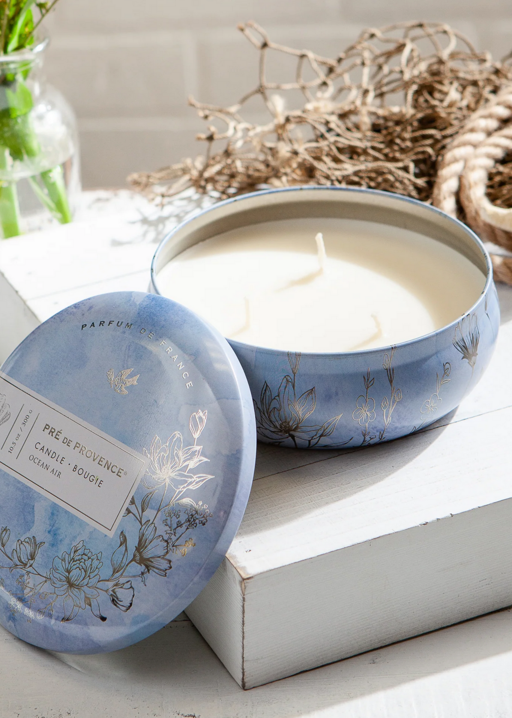European Soaps Pré de Provence Heritage Ocean Air 3-Wick Candle