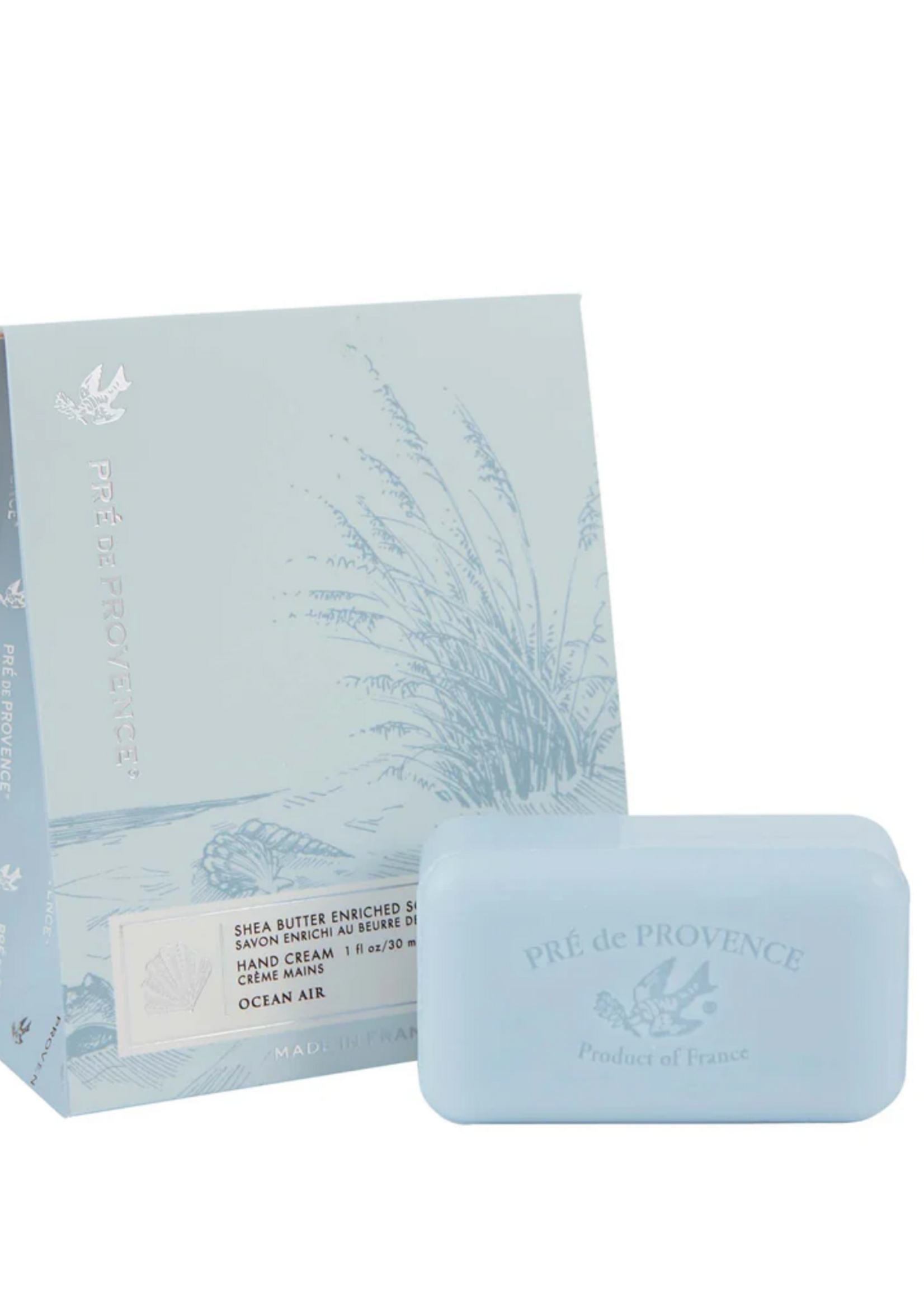 European Soaps Pré de Provence Heritage Ocean Air Soap & Hand Cream Gift Set