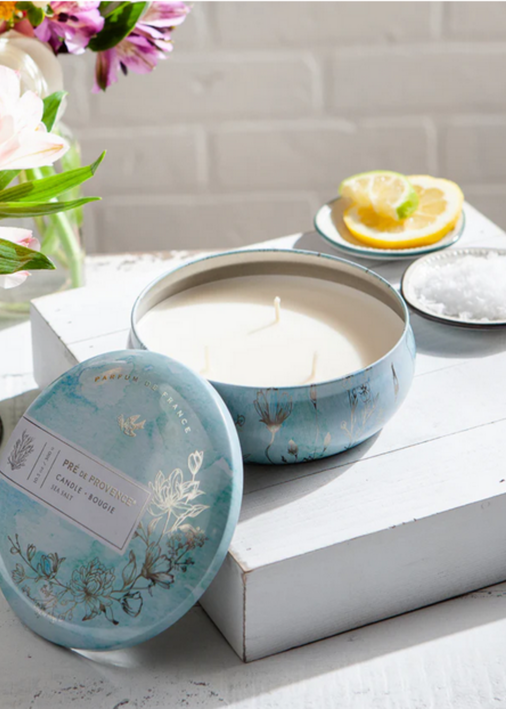 European Soaps Heritage 3 Wick Candle- Sea Salt