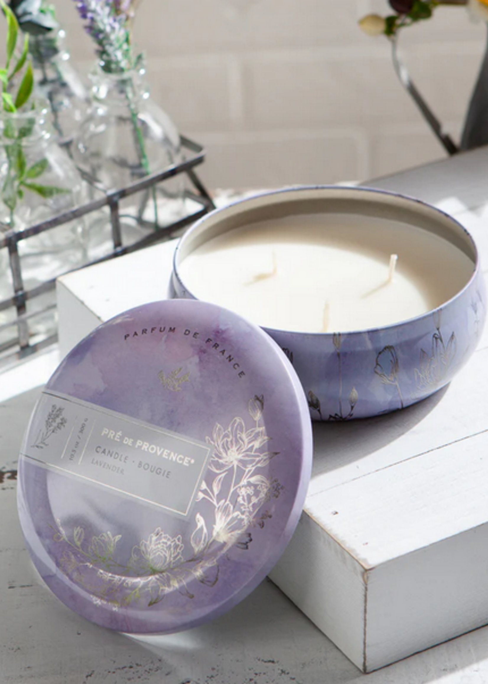 European Soaps Heritage 3 Wick Candle- Lavender