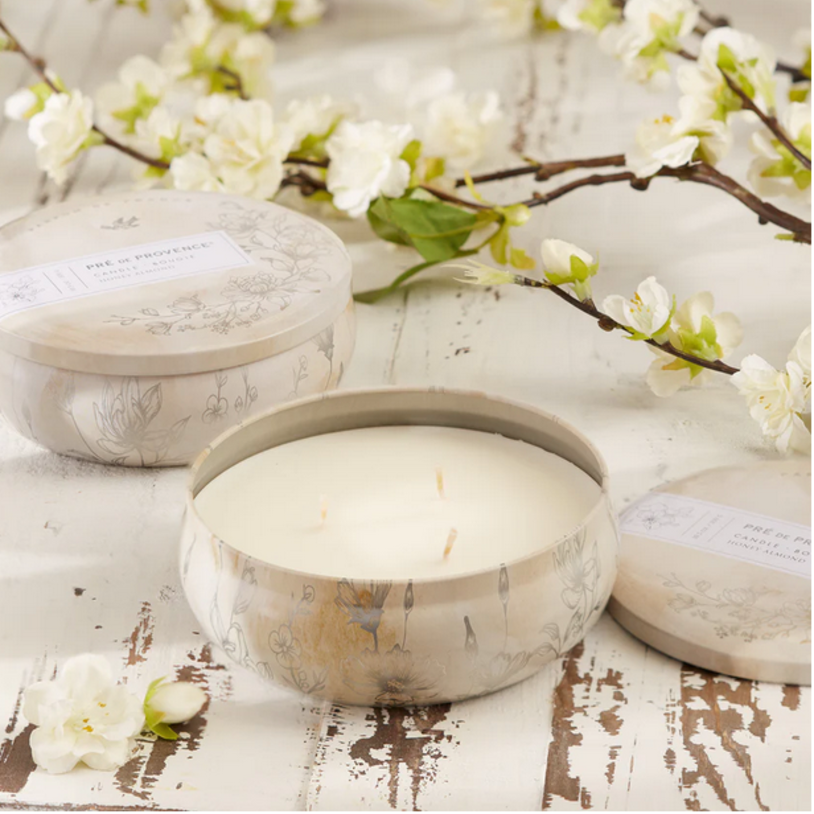 European Soaps Heritage Candle - Honey Almond (3 wick)